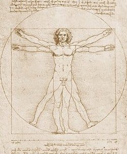 The Da Vinci Notebooks, plate 18, detail (Public Domain Image)