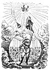 THE MAN IN THE MOON<br> <i>Geo. Cruikshank</i>; Hone's ''<i>Faceti&aelig;</i>,'' 1821.