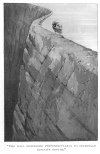 THE WALL DESCENDED PERPENDICULARLY TO SEEMINGLY INFINITE DEPTHS.