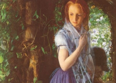 April Love, by William Morris [1855] (Public Domain Image)
