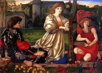Le Chant d'Amour (Song of Love), by Edward Burne-Jones [1868-77] (Public Domain Image)