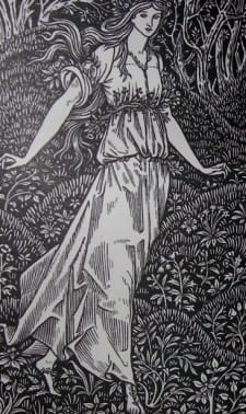 Illustration for the Wood Beyond the World [1894] (Public Domain Image)