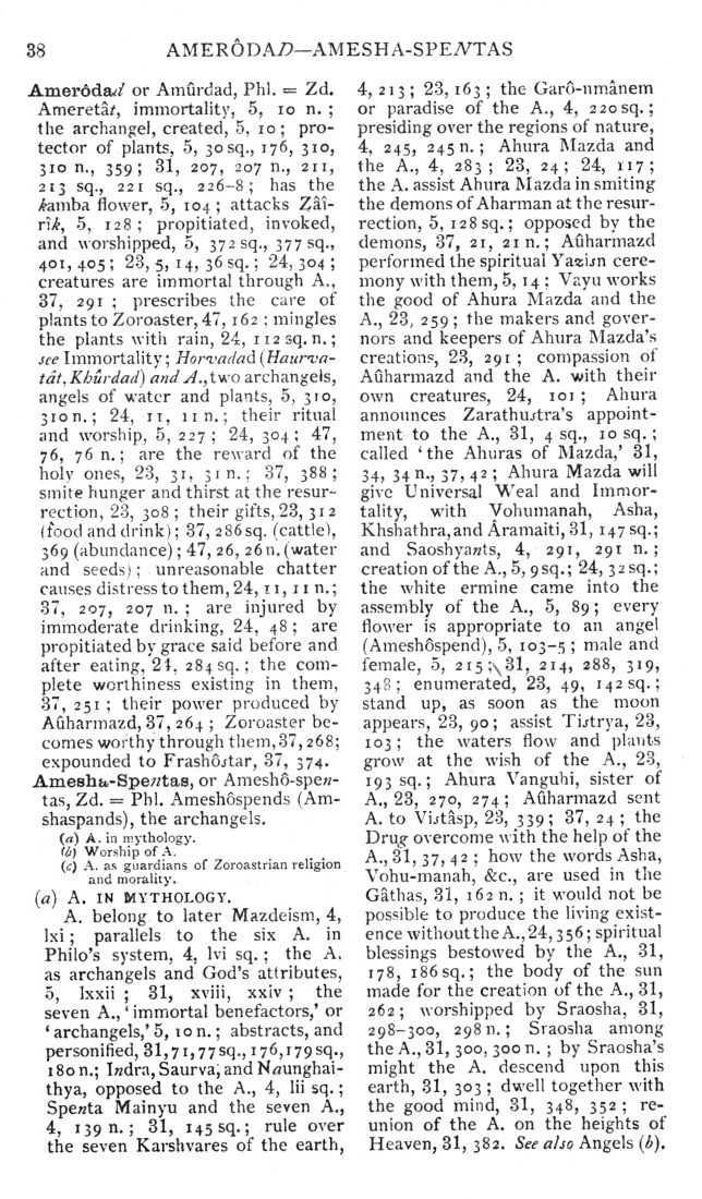 Page 38. Amer&ocirc;dad—Amesha-Spentas