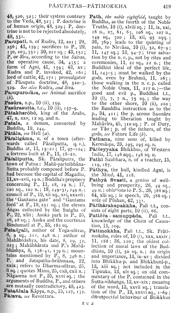 Page 419. P&acirc;supatas—P&acirc;timokkha