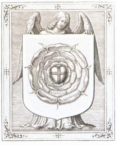 Van der Heyden, detail fom Sigillum Lutheri, Strasbourg  [1617] (Public Domain Image)