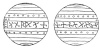 FIG. 34. FUSA&Iuml;OLE OR WHORL FROM ILIOS. (Schliemann. Ilios, figs. 245 and 246.)